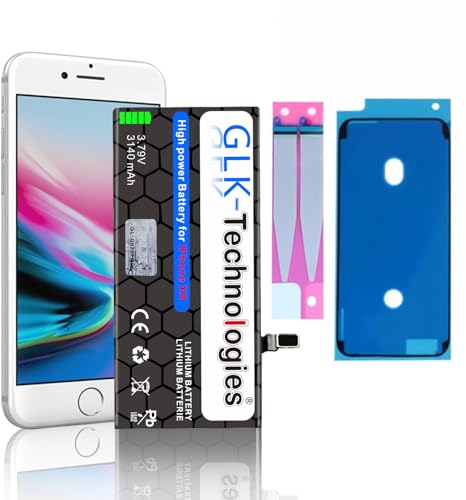 Ersatzakku kompatibel mit iPhone XR | GLK-Technologies Battery | accu | 3140 mAh Akku |inkl. 2X Klebebandsätze Reparatur-Set Neu von GLK-Technologies