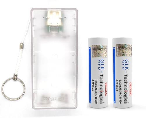 GLK-Technologies® G2PB18650 Powerbank mit x2 3200 mAh 3,7V High Power Flat Top Akku 2025 BJ von GLK-Technologies