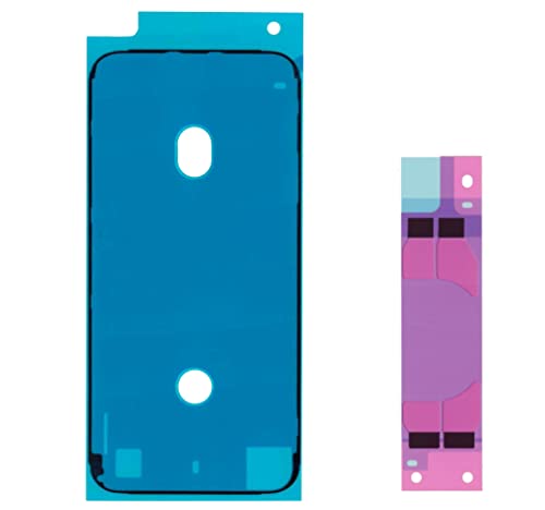 GLK-Technologies Hochwertige Display Kleberahmen Rückseite Cover Klebe Sticker für Apple iPhone SE (2020) Dichtung Klebefilm inklusive Klebestreifen Akkuklebestreifen Reparaturset NEU von GLK-Technologies