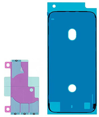 GLK-Technologies Hochwertige Display Kleberahmen Rückseite Cover Klebe Sticker für Apple iPhone X 10 | inklusive Klebestreifen Akkuklebestreifen Reparaturset NEU von GLK-Technologies