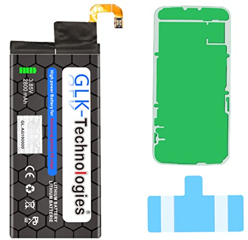 High-Capacity Ersatzakku kompatibel mit Samsung Galaxy S6 Edge SM-G925F / EB-BG925ABE | Original GLK-Technologies Battery | accu | 2800 mAh Akku | inkl. 2X Klebebandsätze NEU von GLK-Technologies