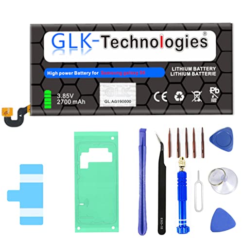 High-Capacity Ersatzakku kompatibel mit Samsung Galaxy S6 SM-G920F / EB-BG920ABE| Original GLK-Technologies Battery | accu | 2700 mAh Akku | inkl. Werkzeug Set Kit von GLK-Technologies