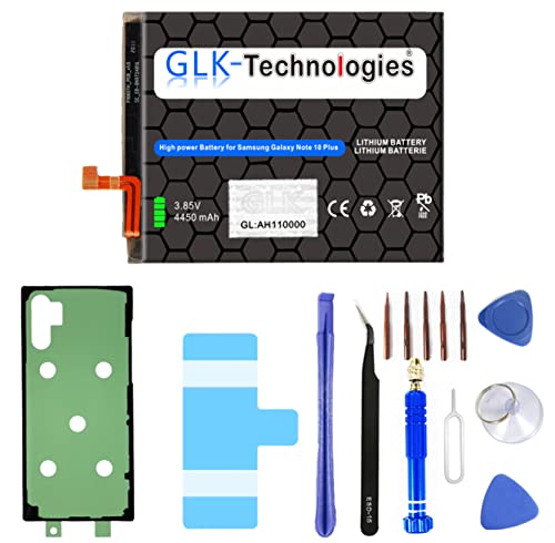 High Power Ersatz Akku kompatibel mit Samsung Galaxy Note 10 Plus 5G N975F EB-BN972ABU | GLK-Technologies Battery | accu | 4450mAh | inkl. Werkzeug Set Kit von GLK-Technologies