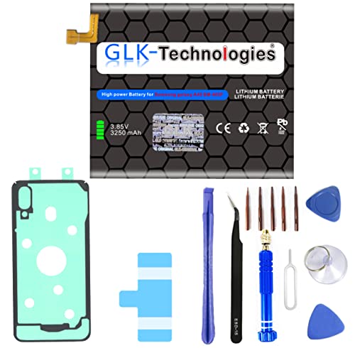 High Power Ersatzakku kompatibel mit Samsung Galaxy A40 (A405F) | Original GLK-Technologies Battery | EB-BA405ABE accu | 3250mAh Akku | inkl. Werkzeug von GLK-Technologies