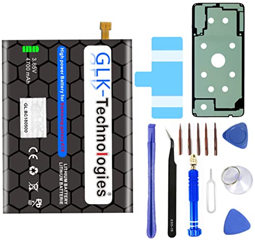 High Power Ersatzakku kompatibel mit Samsung Galaxy A70 SM-A705F / A70 SM-A705DS DUAL SIM | GLK-Technologies Battery | accu | 4700 mAh Akku | inkl. Werkzeug Set Kit von GLK-Technologies