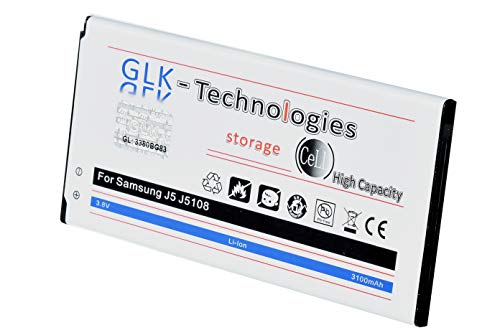 High Power Ersatzakku kompatibel mit Samsung Galaxy J5 2016 (SM-J510) EB-BJ510CBC| Original GLK-Technologies Battery | accu | 3100 mAh | NEU von GLK-Technologies