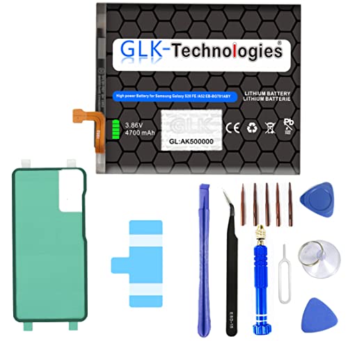 High Power Ersatzakku kompatibel mit Samsung Galaxy S20 FE (G780F) Galaxy S20 FE 5G (G781B) | GLK-Technologies Battery | accu | 4700mAh Akku | inkl. Profi Werkzeug Set Kit NUE (S20FE mit Werkzeug) von GLK-Technologies