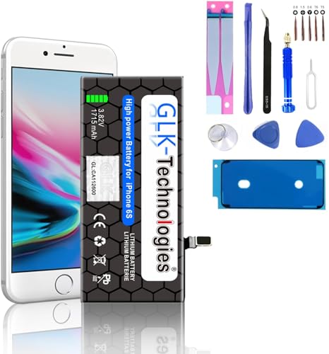 High Power Ersatzakku kompatibel mit iPhone 6S | Original GLK-Technologies Battery | accu | 1715 mAh Akku | inkl. Werkzeug Set Kit Neuer Preis NEU High Power Ersatzakku kompatibel mit iPhone 6S | Original GLK-Technologies Battery | accu | 1715 mAh Akku | inkl. Werkzeug Set Kit Neuer Preis NEU von GLK-Technologies