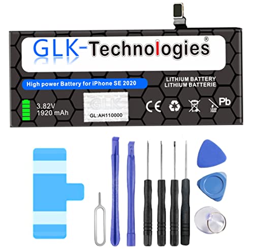 High Power Ersatzakku kompatibel mit iPhone SE 2016 | Original GLK-Technologies Battery |1624 mAh Akku | inkl. Werkzeug Set Kit Reparaturset NEU von GLK-Technologies