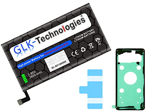 Power Ersatzakku kompatibel mit Samsung Galaxy S10 G973F EB-BG973ABU | Original GLK-Technologies Battery | accu | 3600 mAh Akku | inkl. 2X Klebebandsätze von GLK-Technologies
