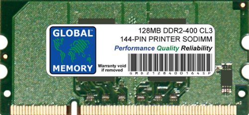 128 MB 144-PIN DDR2 SODIMM RAM für Drucker (CLP-MEM201, CB422A, MDDR2-128) von GLOBAL MEMORY