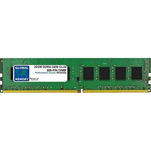32 GB DDR4 3200 MHz PC4-25600 288-poliger DIMM-Speicher, kompatibel mit PC-Desktops/Motherboards von GLOBAL MEMORY