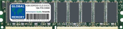 GLOBAL MEMORY 1 GB DDR 333 MHz PC2700 184-PIN ECC DIMM (UDIMM) Arbeitsspeicher für Servers/WORKSTATIONS/MAINBOARDS von GLOBAL MEMORY