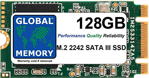 GLOBAL MEMORY 128 GB M.2 2242 NGFF SATA 3 Solid State Drive (SSD) für Laptops/Desktop-PCs/Server/Workstationen/Motherboards von GLOBAL MEMORY