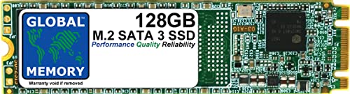 GLOBAL MEMORY 128 GB M.2 2280 NGFF SATA 3 Solid State Drive (SSD) für Laptops/Desktop-PCs/Server/Workstationen/Motherboards von GLOBAL MEMORY