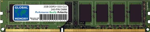 GLOBAL MEMORY 2 GB DDR3 1333 MHz PC3–10600 240-PIN DIMM ARBEITSSPEICHER FÜR PC DESKTOPS/MAINBOARDS GLOBAL MEMORY 2 GB DDR3 1333 MHz PC3–10600 240-PIN DIMM ARBEITSSPEICHER FÜR PC DESKTOPS/MAINBOARDS von GLOBAL MEMORY