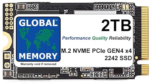 GLOBAL MEMORY 2 TB M.2 2242 PCIe Gen4 x4 NVMe Solid State Drive (SSD) für Laptops / Desktop-PCs / Server / Workstations / Motherboards von GLOBAL MEMORY