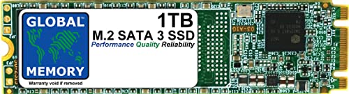 GLOBAL MEMORY 2 TB M.2 2280 NGFF SATA 3 Solid State Drive (SSD) für Laptops/Desktop-PCs/Server/Workstationen/Motherboards von GLOBAL MEMORY