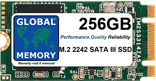 GLOBAL MEMORY 256 GB M.2 2242 NGFF SATA 3 Solid State Drive (SSD) für Laptops/Desktop-PCs/Server/Workstationen/Motherboards von GLOBAL MEMORY