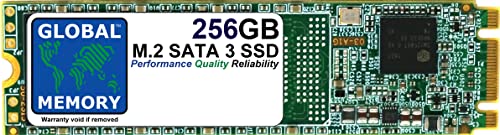 GLOBAL MEMORY 256 GB M.2 2280 NGFF SATA 3 Solid State Drive (SSD) für Laptops/Desktop-PCs/Server/Workstationen/Motherboards von GLOBAL MEMORY