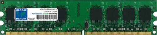 GLOBAL MEMORY 4 GB DDR2 800 MHz PC2-6400 240-Pin DIMM RAM für PC Desktop/Motherboards von GLOBAL MEMORY
