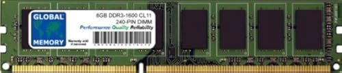 GLOBAL MEMORY 8 GB DDR3 1600 MHz PC3–12800 240-PIN DIMM ARBEITSSPEICHER FÜR PC DESKTOPS/MAINBOARDS GLOBAL MEMORY 8 GB DDR3 1600 MHz PC3–12800 240-PIN DIMM ARBEITSSPEICHER FÜR PC DESKTOPS/MAINBOARDS von GLOBAL MEMORY
