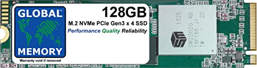 GLOBAL MEMORY NVMe Solid State Drive (SSD) für Laptops/Desktop-PCs/Server/Workstationen/Motherboards, 128 GB M.2 2280 PCIe Gen3 x4 NVMe von GLOBAL MEMORY
