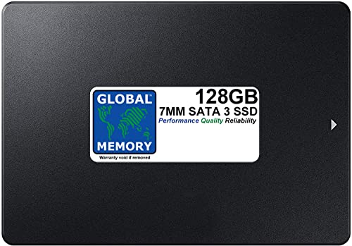 GLOBAL MEMORY 128 GB, 7 mm, 6,3 cm (2,5 Zoll), SATA 3 Solid-State-Laufwerk (SSD) für Laptops, Desktop-PCs, Server, Workstations, Motherboards von GLOBAL MEMORY