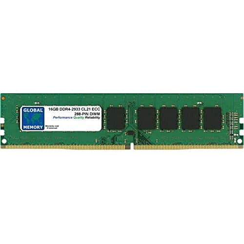 Global Memory 16GB DDR4 2933MHz PC4-23400 288-Pin ECC DIMM (UDIMM) Speicher RAM für Server/Workstations/Motherboards von GLOBAL MEMORY