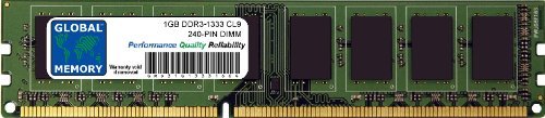 Global Memory 1GB DDR3 1333MHz PC3-10600 240-Pin DIMM Speicher RAM für PC Desktops/Motherboards von GLOBAL MEMORY