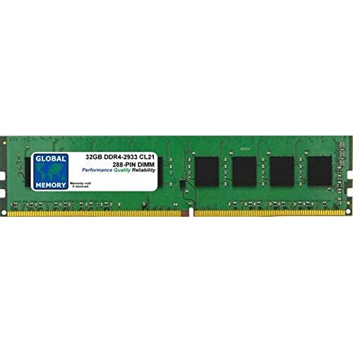 Global Memory 32GB DDR4 2933MHz PC4-23400 288-PIN DIMM Speicher RAM für PC Desktops/Motherboards von GLOBAL MEMORY