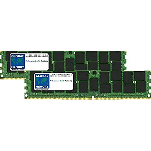 Global Memory 64GB (2X 32GB) DDR4 2666MHz PC4-21300 288-PIN ECC Registered DIMM (RDIMM) Arbeitsspeicher RAM Kit für Apple IMac Pro von GLOBAL MEMORY