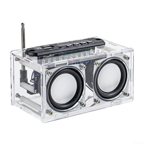 DIY-Lautsprecher-Kit mit FM-Radio, 87,5–108 MHz Reichweite, zum Bauen und Löten von Elektronikprojekten, tragbares Audiogerät für Musikbegeisterte DIY-Lautsprecher-Kit mit FM-Radio, 87,5–108 MHz Reichweite, zum Bauen und Löten von Elektronikprojekten, tragbares Audiogerät für Musikbegeisterte von GLOBALHUT