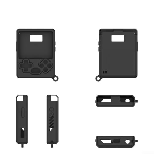 Ergonomische Silikonhülle für GKD Pixel 2 schützt Ihre Handkonsole (schwarz) von GLOBALHUT