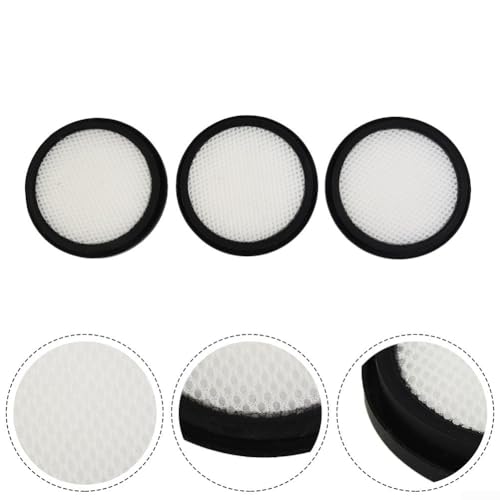 Top Notch Staubsaugerfilter-Set, 3-teilig, Weiß + Schwarz, kompatibel mit P8 von GLOBALHUT