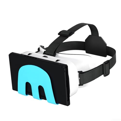 VR-Headset für Switch & für OLED-Modelle, verstellbare HD-Objektive, erweiterte Ansicht, leichtes Design, kompatibel mit beliebten VR-Spielen von GLOBALHUT