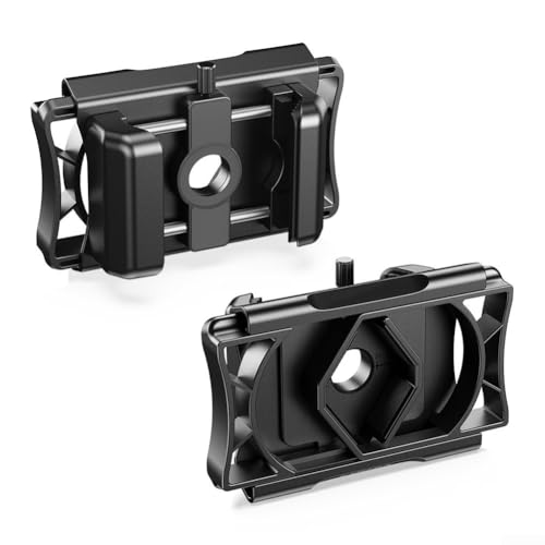 Vielseitige Handy-Kamera-Klemme mit Kaltschuh-Halterung für Vlogging, 360° drehbar, 66–95 mm Breite, 23–50 mm Tiefe von GLOBALHUT