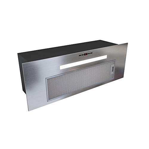GLOBALO Dunstabzugshaube, Einbauhaube für Küche, Flachlüfter, Fettfilter, Unterbauhaube mit Beleuchtung, Einbaubreite 80 cm, 4 Leistungsstufen, Edelstahl, Agendero 80.2 Inox GLOBALO Dunstabzugshaube, Einbauhaube für Küche, Flachlüfter, Fettfilter, Unterbauhaube mit Beleuchtung, Einbaubreite 80 cm, 4 Leistungsstufen, Edelstahl, Agendero 80.2 Inox von GLOBALO