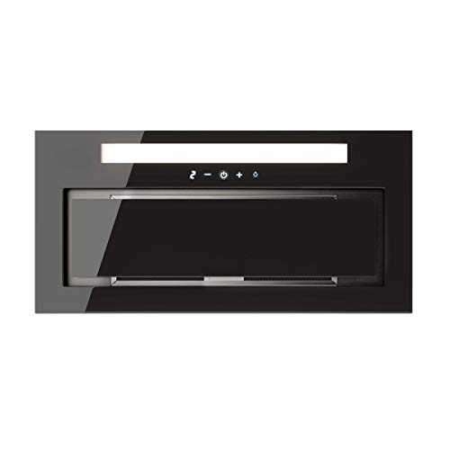 GLOBALO Dunstabzugshaube, Einbauhaube für Küche, Flachlüfter, mit Beleuchtung, Einbaubreite 60 cm, 4 Leistungsstufen, Gehärtetes Glas und Lackierter Stahl, Loteo 60.4 Black, Schwarz GLOBALO Dunstabzugshaube, Einbauhaube für Küche, Flachlüfter, mit Beleuchtung, Einbaubreite 60 cm, 4 Leistungsstufen, Gehärtetes Glas und Lackierter Stahl, Loteo 60.4 Black, Schwarz von GLOBALO
