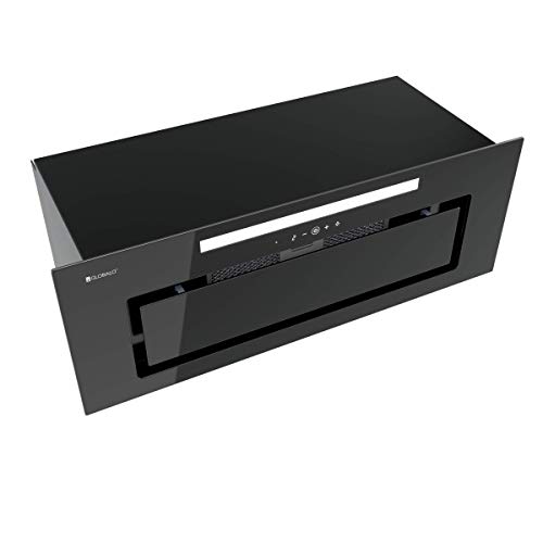 GLOBALO Dunstabzugshaube, Einbauhaube für Küche, Flachlüfter, mit Beleuchtung, Einbaubreite 80 cm, 4 Leistungsstufen, Gehärtetes Glas und Lackierter Stahl, Loteo 80.4 Black, Schwarz GLOBALO Dunstabzugshaube, Einbauhaube für Küche, Flachlüfter, mit Beleuchtung, Einbaubreite 80 cm, 4 Leistungsstufen, Gehärtetes Glas und Lackierter Stahl, Loteo 80.4 Black, Schwarz von GLOBALO
