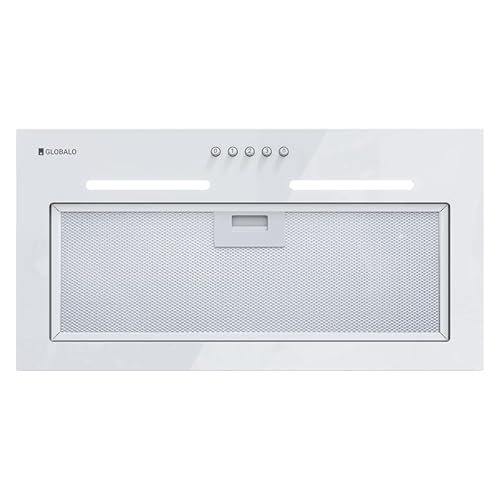 GLOBALO Dunstabzugshaube, Einbauhaube für Küche, mit Beleuchtung, Einbaubreite 60 cm, 3 Leistungsstufen, Orivio 60.1 White, Weiss [Energieklasse B] von GLOBALO