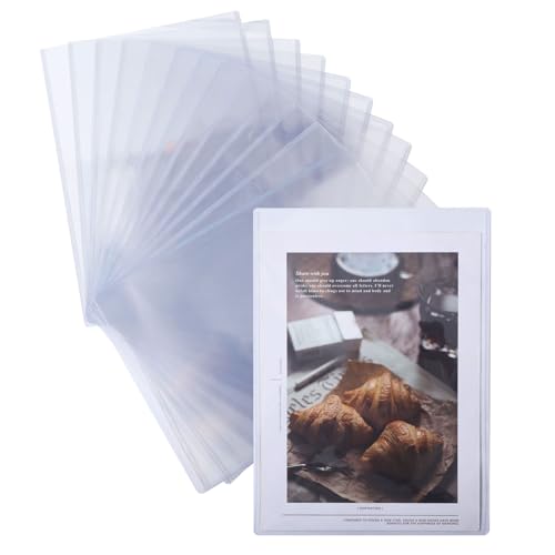 GLOBLELAND 12 Stück 12.4 × 9" A4+ starre Durchsichtige Toploader Dokumentenschutzhülle Aus PVC Seitenschutz Für Papiere Menühüllen Dokumente von GLOBLELAND