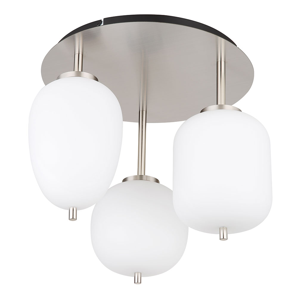 Deckenleuchte, Metall, Glas Opal, 3-Flammig Deckenleuchte, Metall, Glas Opal, 3-Flammig von GLOBO LIGHTING