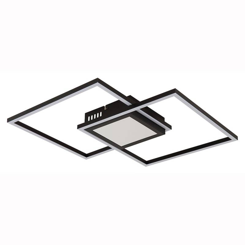 LED Deckenleuchte, Metall, Schwarz, Dimmbar, Fernbedienung von GLOBO LIGHTING