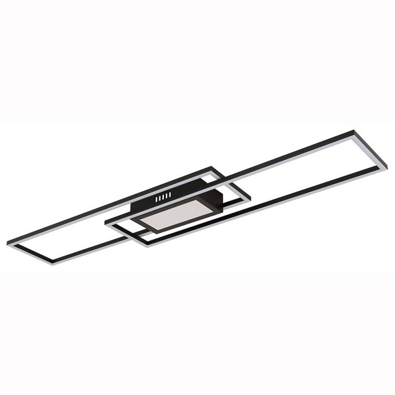 LED Deckenleuchte, Metall, Schwarz, Dimmbar, Fernbedienung von GLOBO LIGHTING