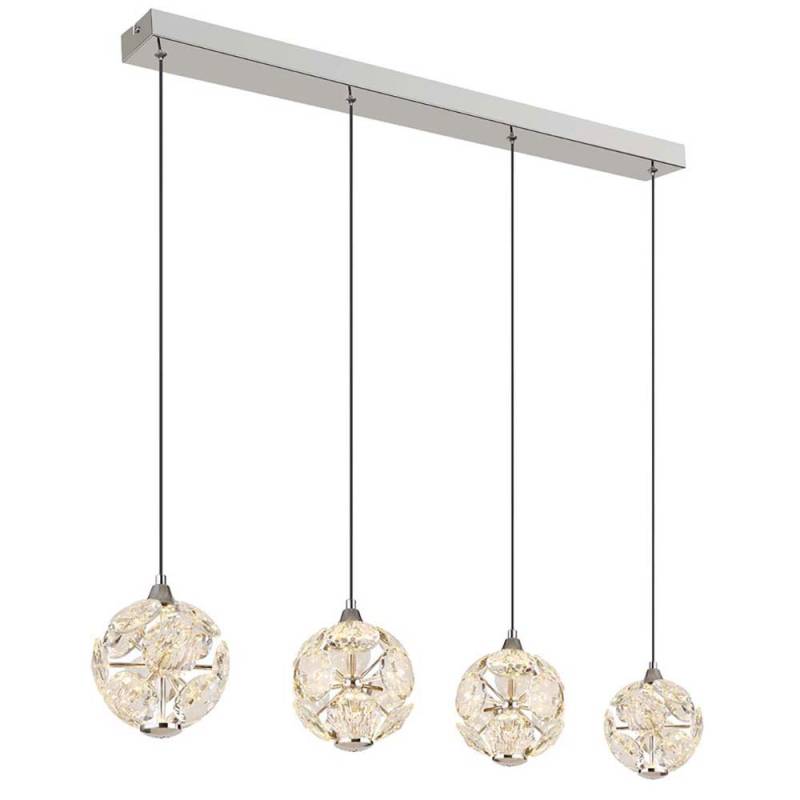 LED Hängeleuchte, K9 Kristalle, Höhe kürzbar, H 150 cm von GLOBO LIGHTING