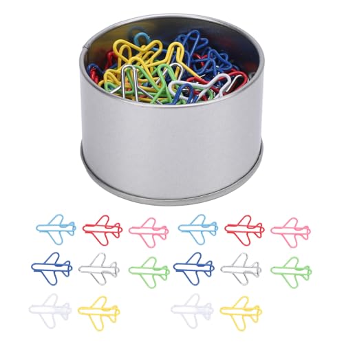 CLIPS -Flugzeug -abgehaltene Flugzeugpapierclips für das Büro der Schulorganisation zu Hause 50 PCs von GLOGLOW
