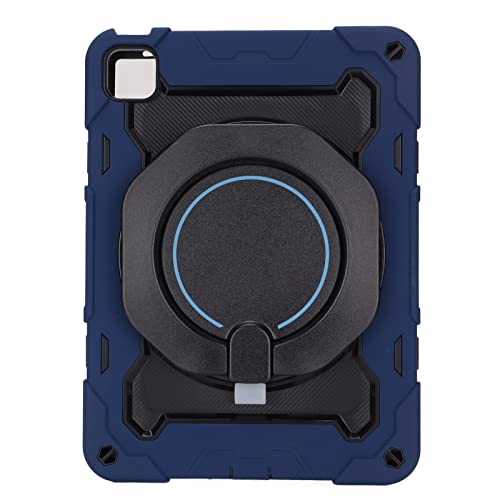 GLOGLOW IOS-Tablet-Hülle IOS-Tablet-Hülle 360° Verstellbarer Schultergurt 11 Zoll. Stoßfest für A2230 für A2459 für A2231 (Navy blau) von GLOGLOW