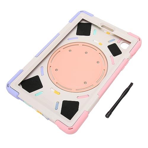 GLOGLOW Robuste Tablet-Hülle, Abnehmbarer Schultergurt, Stoßfeste Tablet-Schutzhülle, Präzise Aussparungen, Multifunktional, mit Handschlaufenständer für Tab A7 Lite 8,4 Zoll (Buntes Rosa) von GLOGLOW