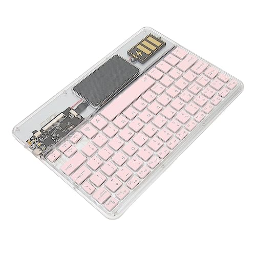 GLOGLOW Tastatur, Acryl-Tablet-Tastatur für IOS (Rosa) von GLOGLOW